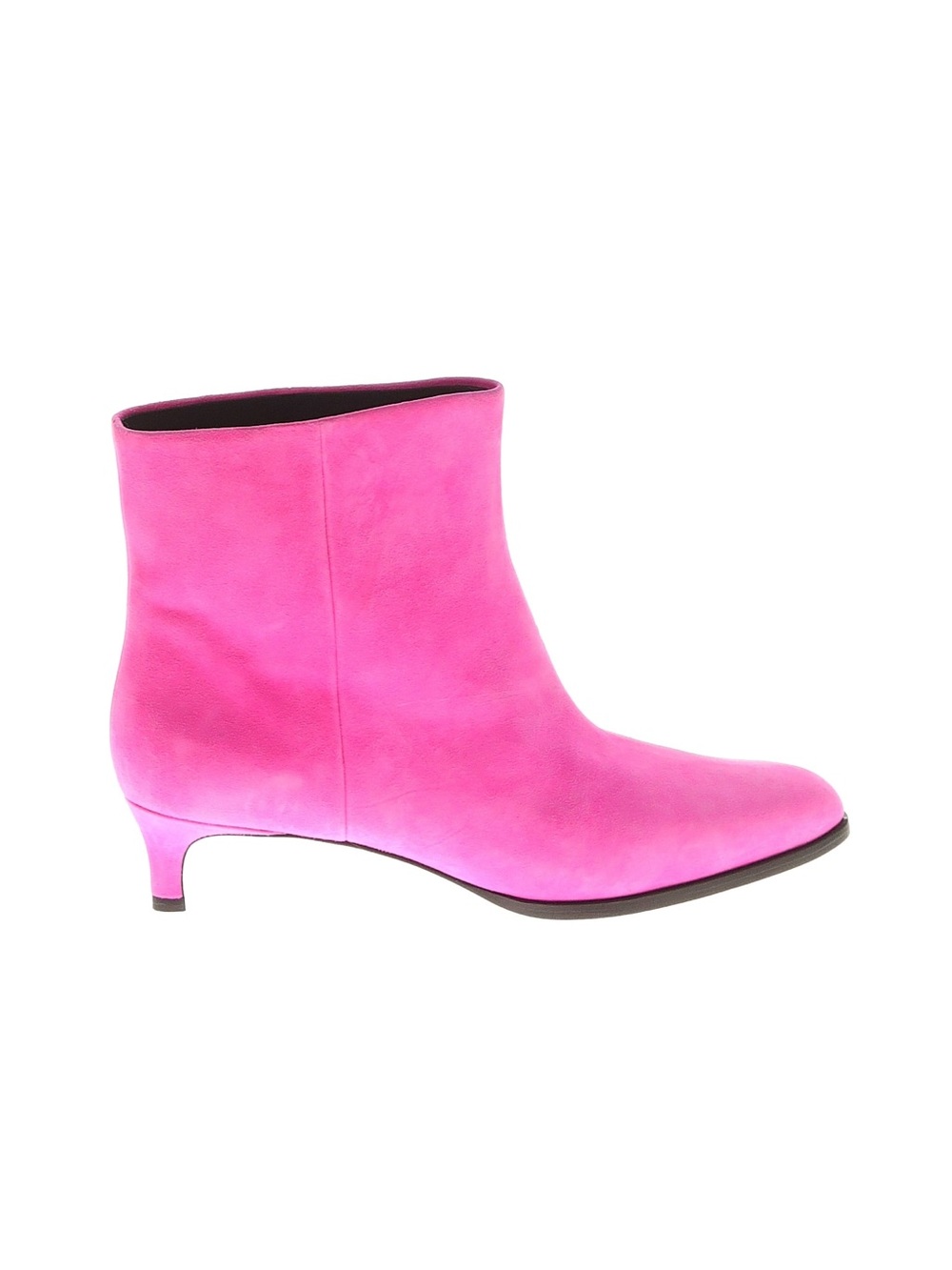 3.1 Phillip Lim "Agatha" Neon Pink Suede Ankle Boots.